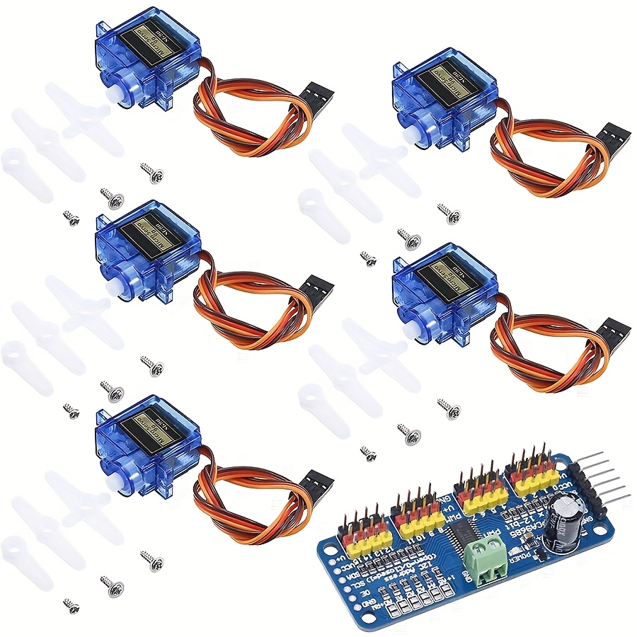 SG90 9Gサーボモーター5個 + 16チャンネルPWMサ - Rc Helicopter Servo のレビューと価格