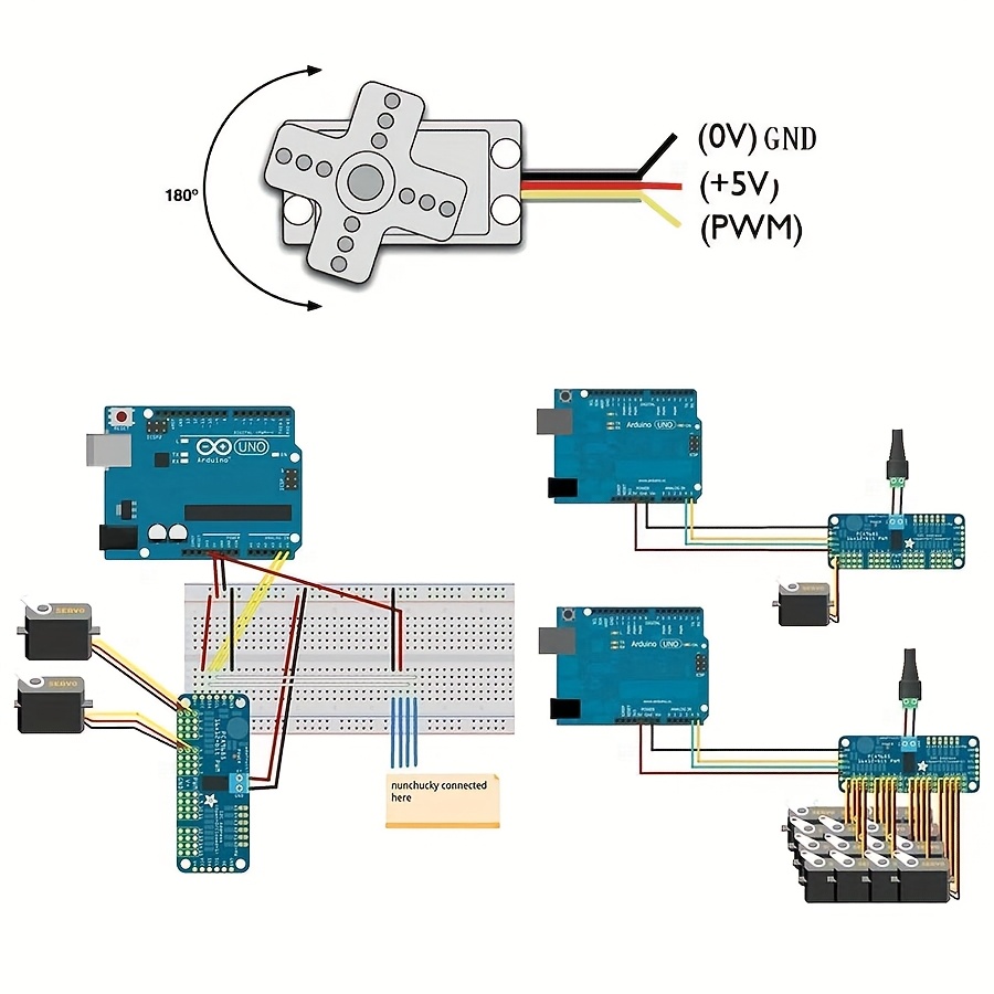 SG90 9Gサーボモーター5個 + 16チャンネルPWMサ - Rc Helicopter Servo のレビューと価格