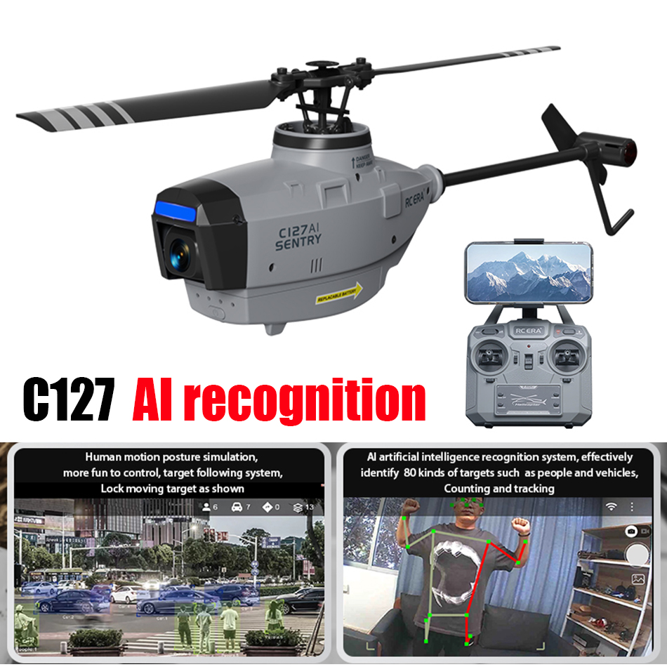 RC ERA C127 AIミニブラシレスFPV HDカメラ - Rc Helicopter Single Rotor のレビューと価格