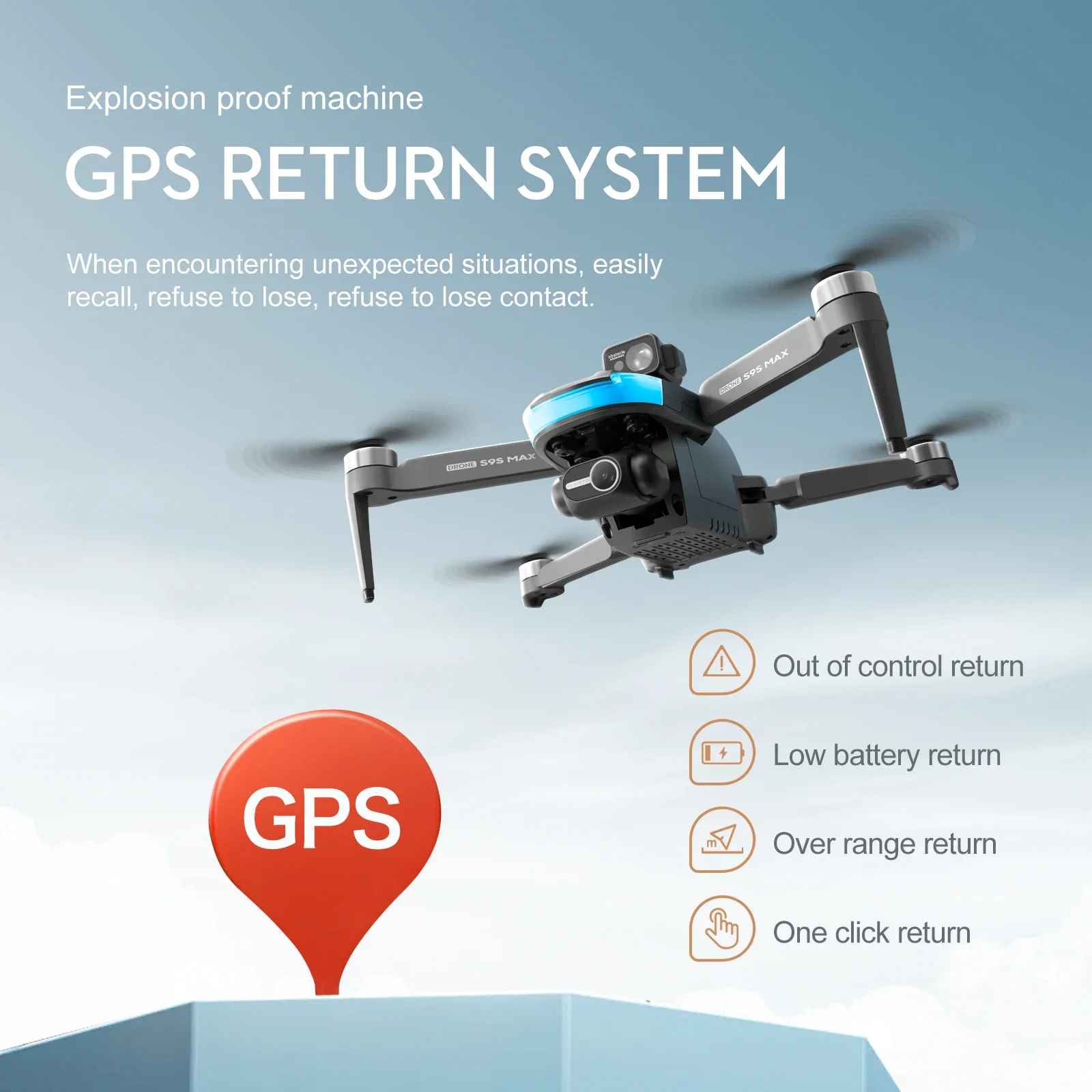新しい S9S MAX ミニドローン 4K 2 軸 PTZ  - Rc Helicopter Mini のレビューと価格