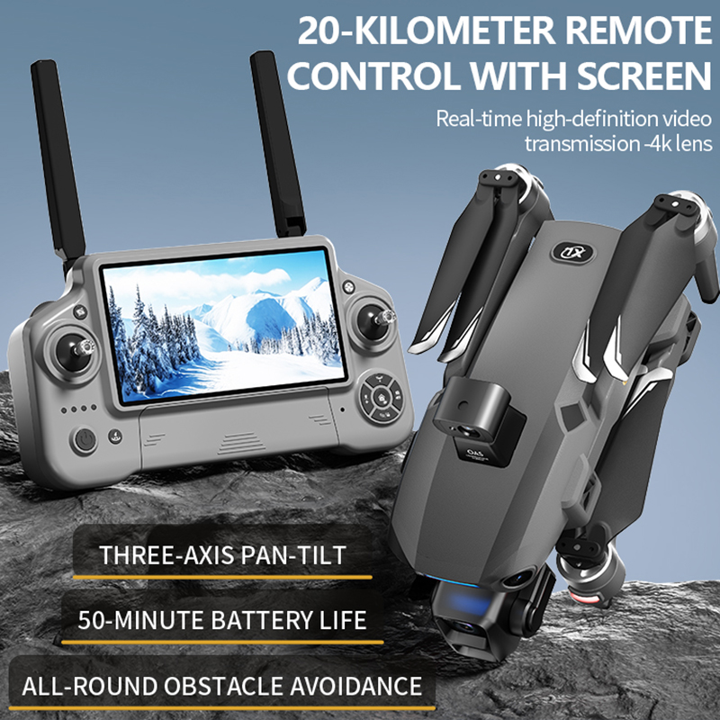 2026年新型8Kデュアルカメラドローン、5.5インチ大型ス - Rc Helicopter Charger のレビューと価格