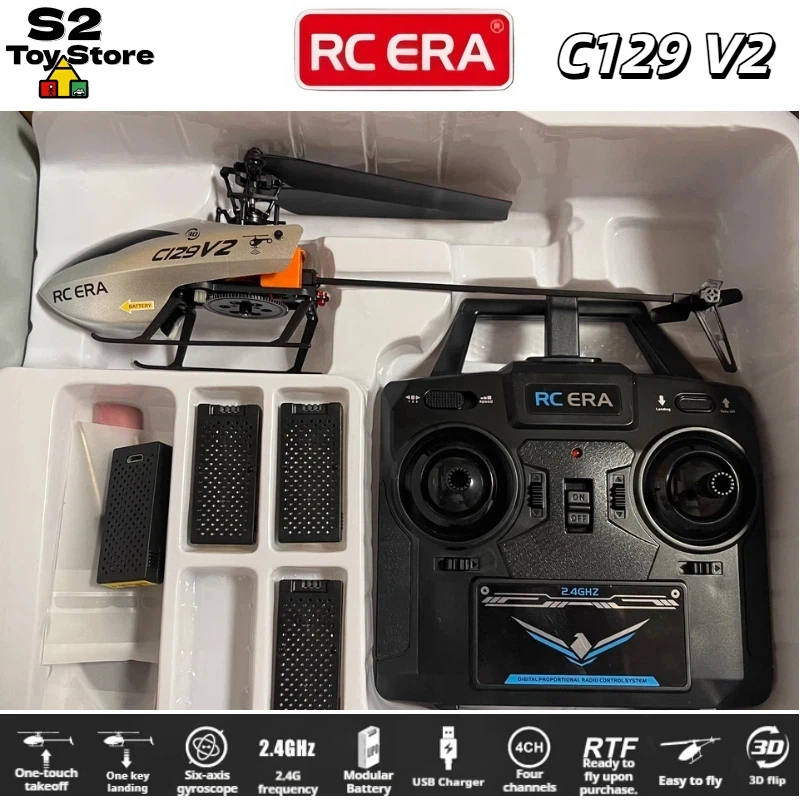 RC ERA C129V2 4CH 2.4GHzスマート電動 - Rc Helicopter Single Rotor のレビューと価格