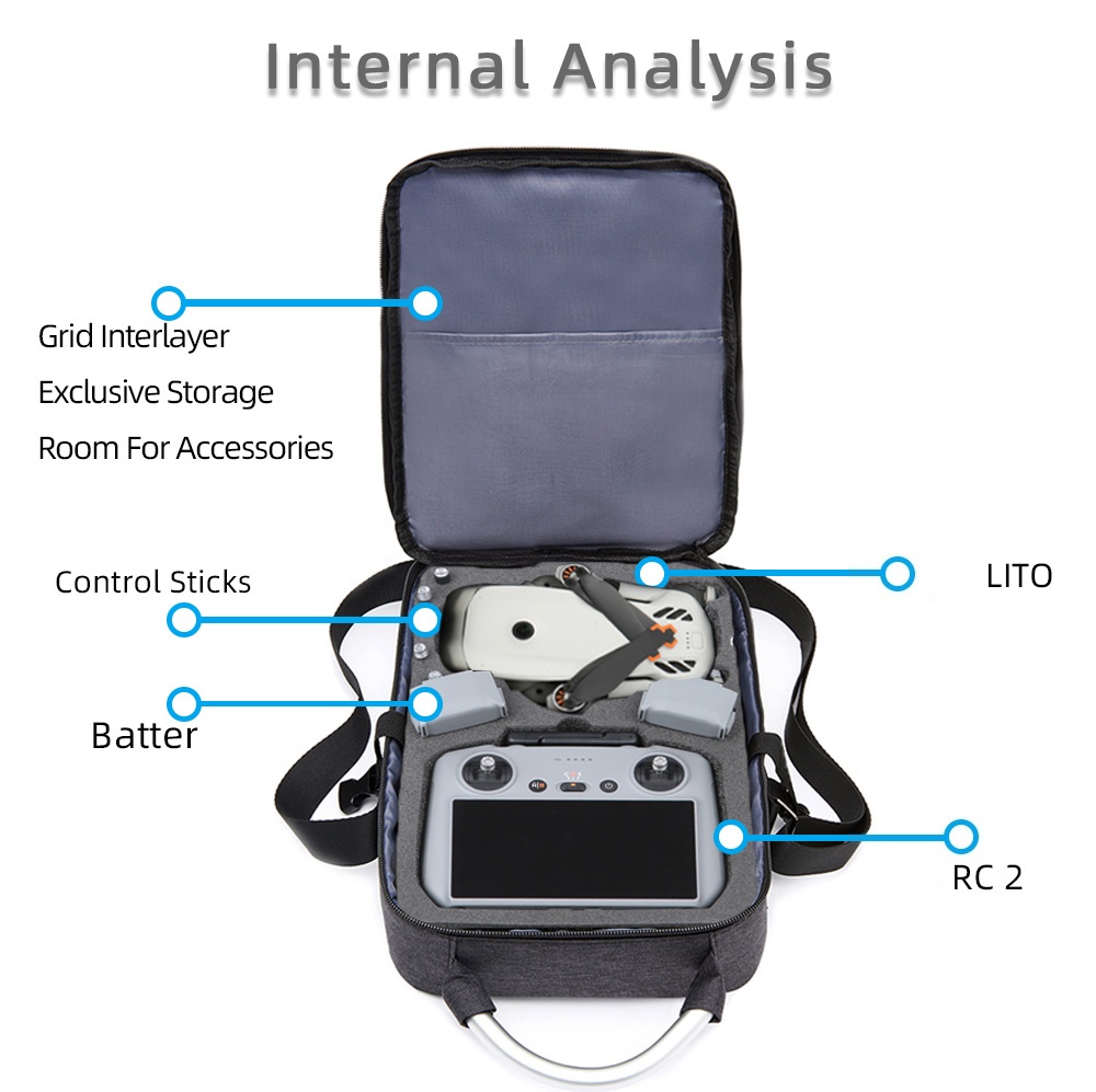 保護バッグ DJI Lito X1/Lito1 (RC2/R - Rc Helicopter Bag のレビューと価格